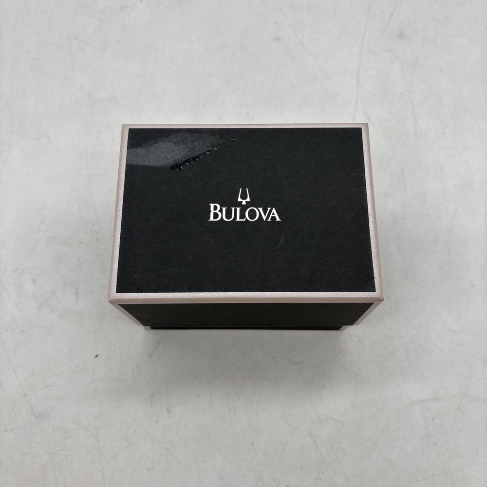 Bulova Watch Box 4.5x4x3.25x3. No Watch Box Only Flawed